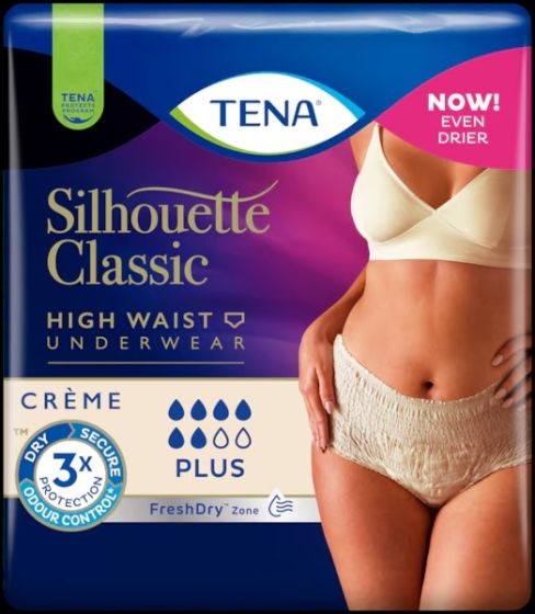 ** TENA Silhouette Classic High Waist Crème M Plus 9ST