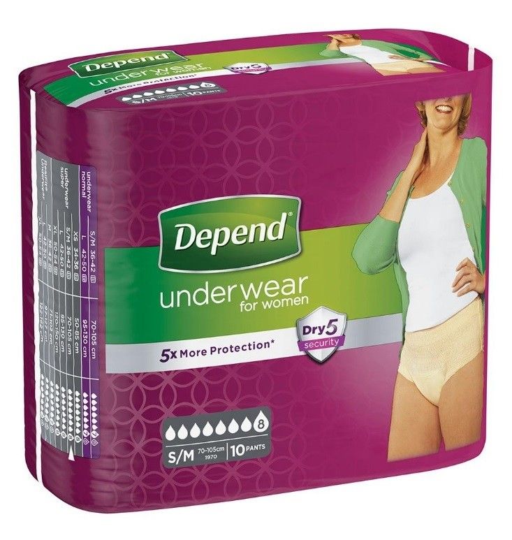 Depend Pants Vrouw Super Small / Medium voordelig, discreet en snel in huis