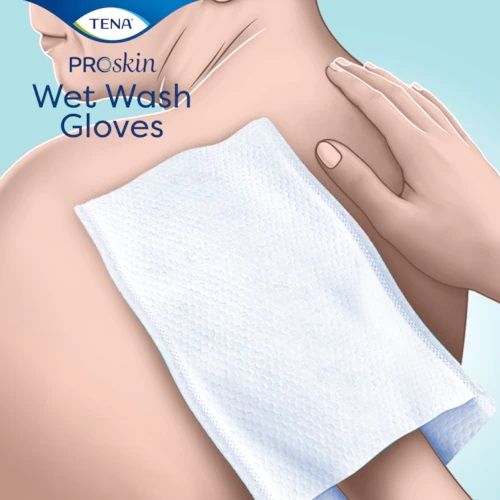 Tena Wet Wash Glove: voor optimale reiniging en Discreet In Huis)
