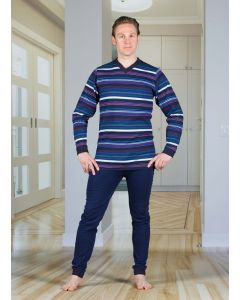 Hansop -  heren dessin | rugrits - donkerblauw met strepen