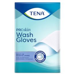 Tena Wash Gloves (plastic)