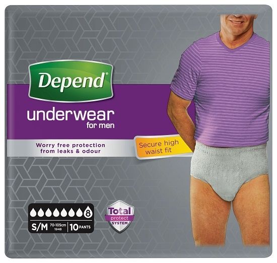 Depend Pants For Men Maximum S/M snel in huis