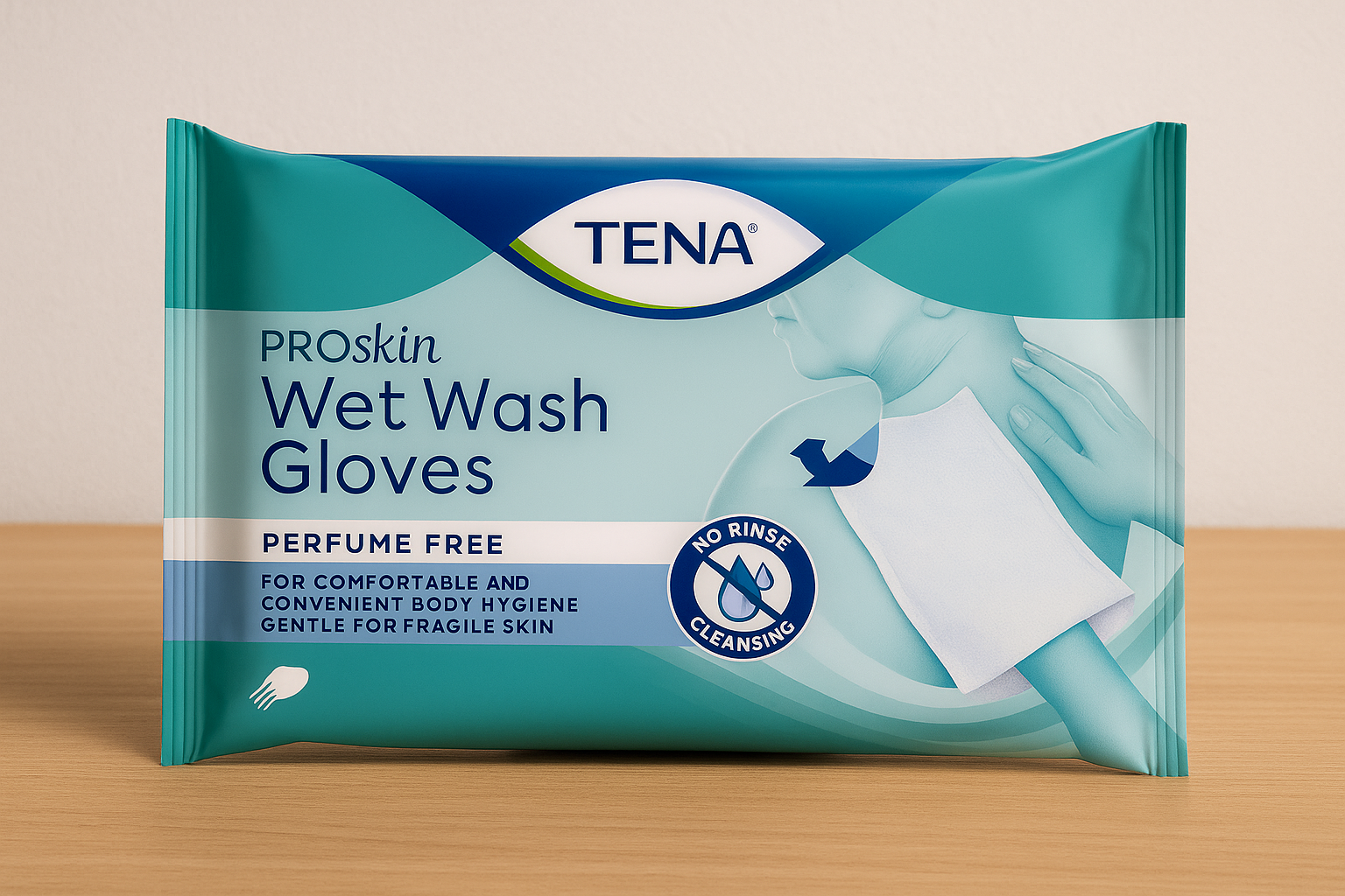 TENA ProSkin Wet Wash Gloves parfumvrij