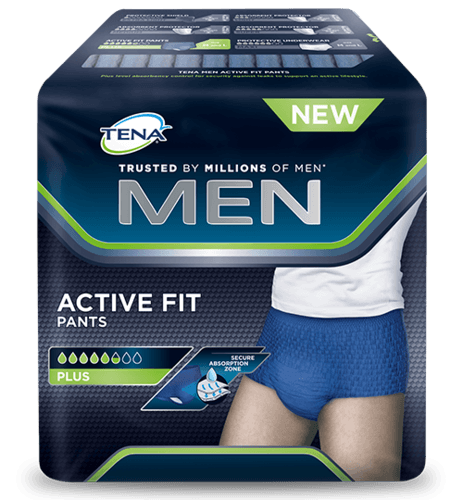 tena men active fit pants